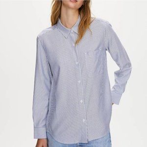 ARITZIA Sunday Best | Montana Striped Collar Button Down Shirt | Size XXS